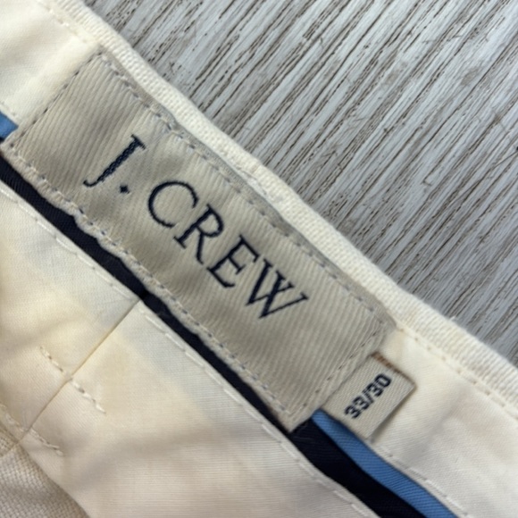 J. Crew Wide Leg Linen Cotton Blend Bone White size 33/30 - Picture 3 of 11